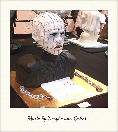Life Size Pinhead Hellraiser (head and shoulders) - Cake by Sweet Foxylicious