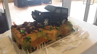 4WD car  - Cake by Paul Delaney of Delaneys cakes