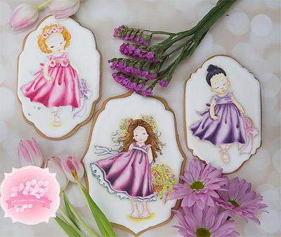 Girls of Spring Cookies 👧💐🌈 - Cake by Bobbie