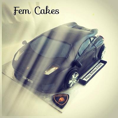 Car Cake Lamborghini  - Cake by Fem Cakes