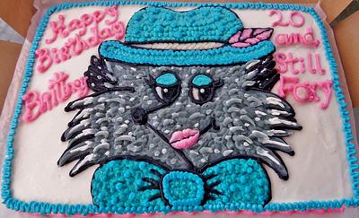 I'm Still Foxy Buttercream design - Cake by Nancys Fancys Cakes & Catering (Nancy Goolsby)
