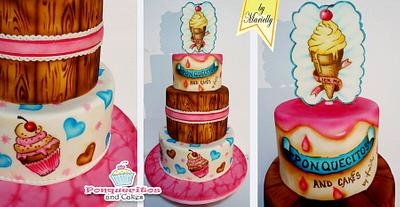 Sweet Airbrush Cake - Cake by Marielly Parra