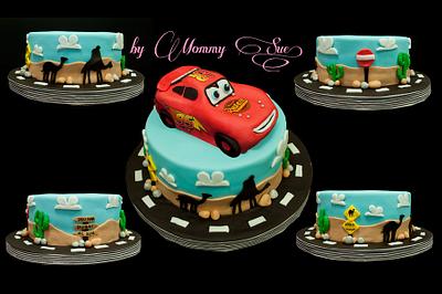 Lightning MCQueen Desert Tour - Cake by Mommy Sue