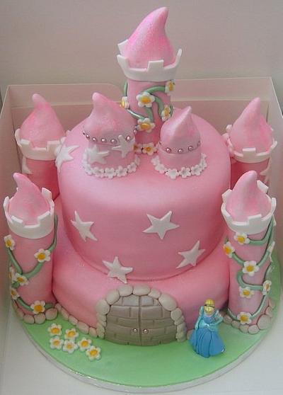 cinderella princess castle cake - Cake by sarah