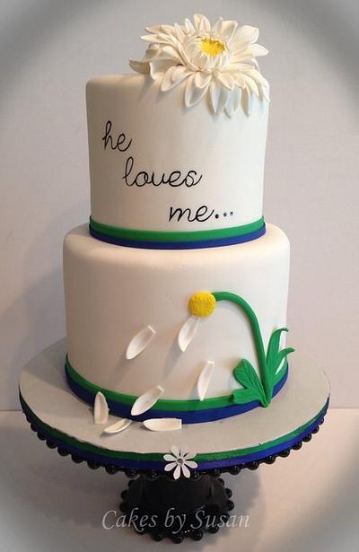 "He loves me" wedding cake  - Cake by Skmaestas