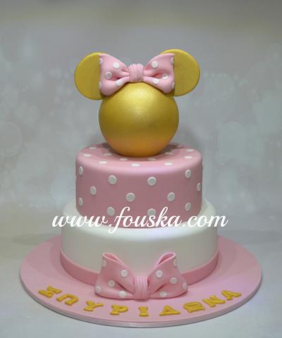 Gold Minnie Mouse - Cake by Georgia