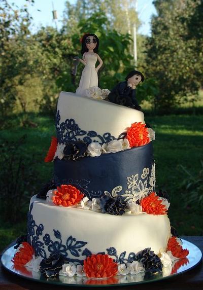Topsy turvy wedding cake - Cake by Zaneta