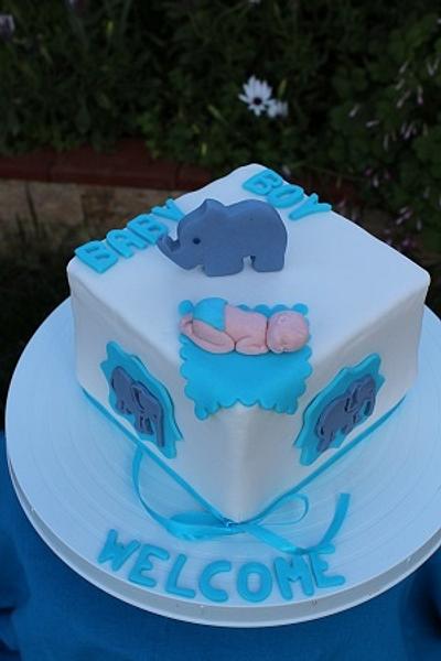 Welcome baby boy - Cake by Petra Florean