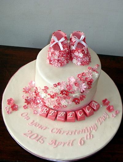 Pink Bootties - Cake by Laly Mookken's Cakes
