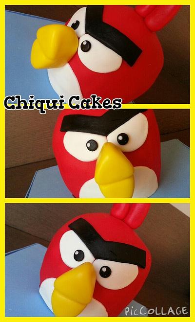 Angry Birds, Red - Cake by ChiquiCakes
