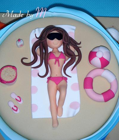 A day at the Beach - Cake by Made by M