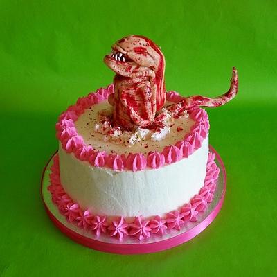 Alien: Isolation Chestburster  - Cake by Tracey