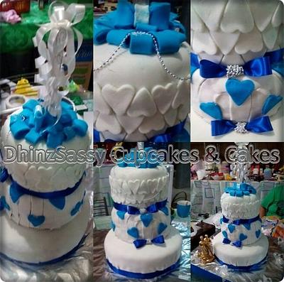 Wedding Cake Fondant - Cake by DhinzSassy Cupcakes & Cakes