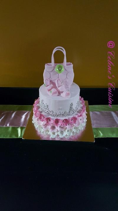 Pink Elegance - Cake by Celene's Confections