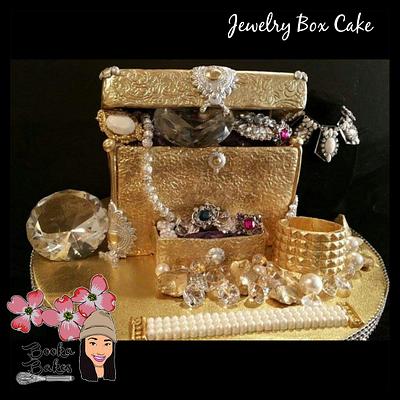 Gold, Glitz and Glam - Antique Jewelry Box Cake - Cake by Shanita 