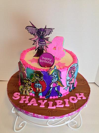 Equestria Girls and my little pony cake - Cake by Sheri Hicks