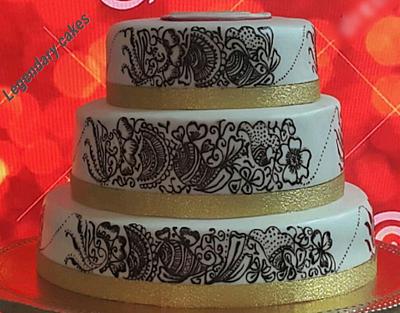 Henna cake - Cake by LegendaryCakes