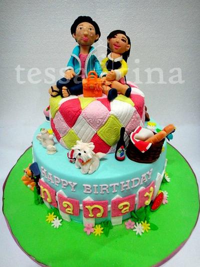 Picnic Quilt Cake - Cake by tessatinacakes