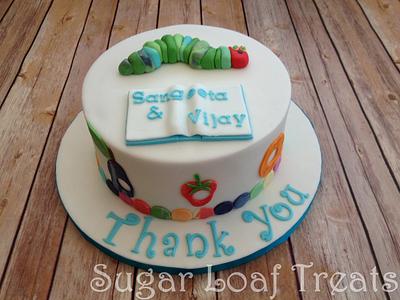 Hungry Caterpillar Thank you cake - Cake by SugarLoafTreats