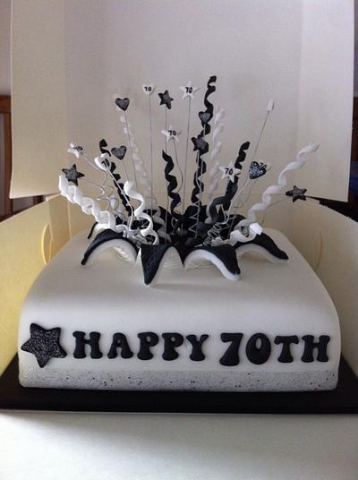 70th celebrations. - Cake by catchfab