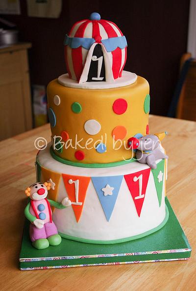 Circus First Birthday Cake - Cake by Jen