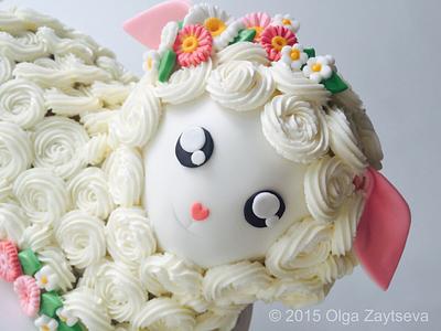 Easter lamb cake. - Cake by Olga Zaytseva 