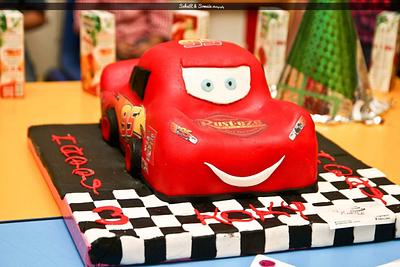 Mcqueen car cake - Cake by AsmaaNabeel