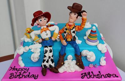 Toy Story - woody and jessie - Cake by Ashwini Sarabhai