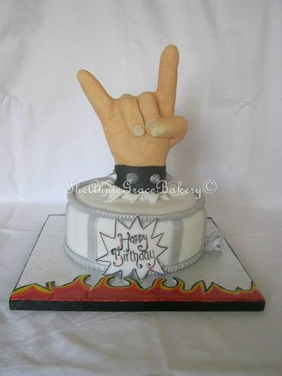 'I wanna Rock and Roll all night' Birthday Cake. - Cake by The Annie Grace Bakery