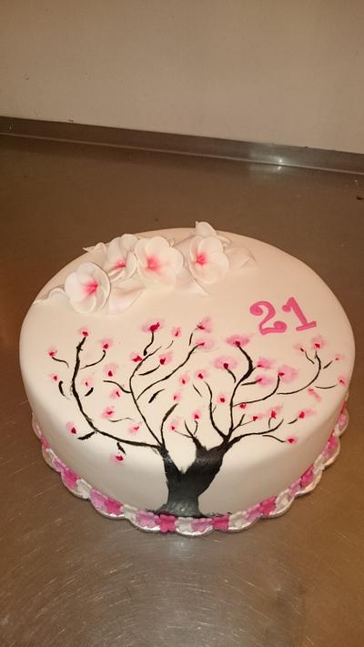 Pink tree - Cake by BorislavaHristova