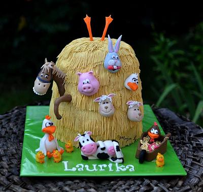Farm animal cake - Cake by majalaska