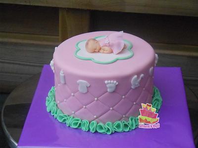 Baby shower cake - Cake by Liliana Vega