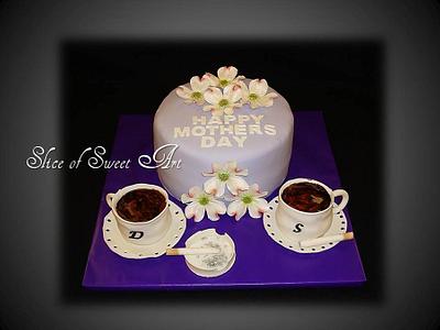 Coffee Break Mother's Day Cake - Cake by Slice of Sweet Art