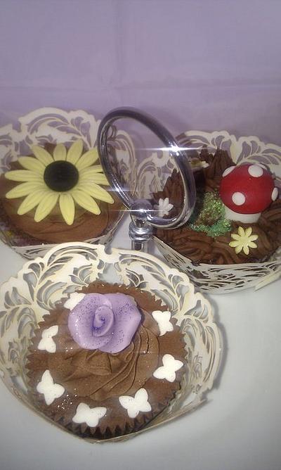 Fairy Garden Cupcakes - Cake by Janne Regan