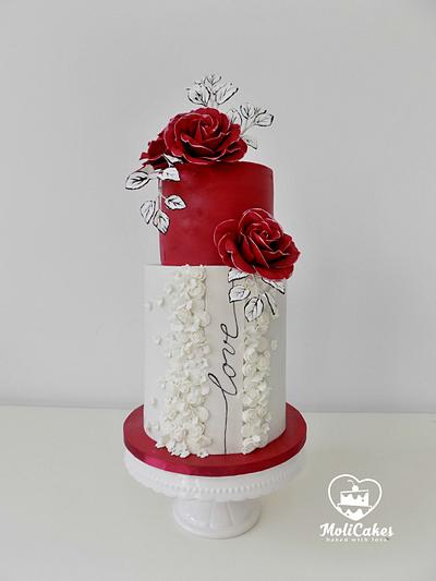 Wedding in red - Cake by MOLI Cakes