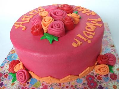 cake with roses. - Cake by Alieke