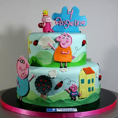TARTA PEPPA PIG  - Cake by SORELLAS CAKES PAMPLONA 