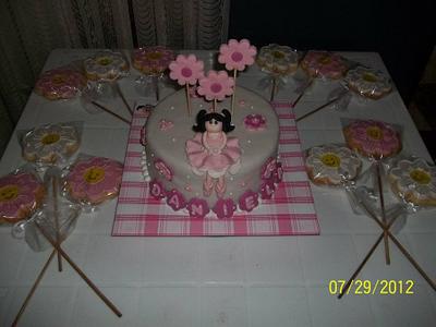 Ballerina and flowers - Cake by N&N Cakes (Rodette De La O)