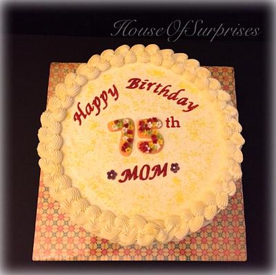 75 birthday cake  - Cake by Shikha