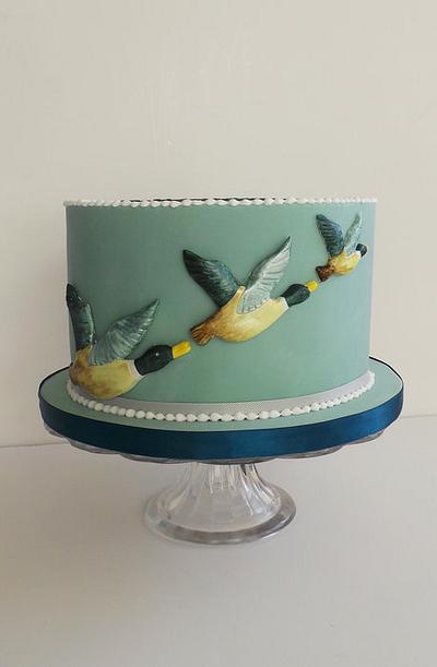 Flying ducks - Cake by Helen Ward