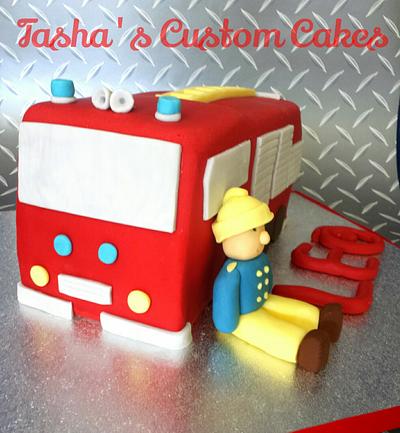 Fire Engine Cake - Cake by Tasha's Custom Cakes