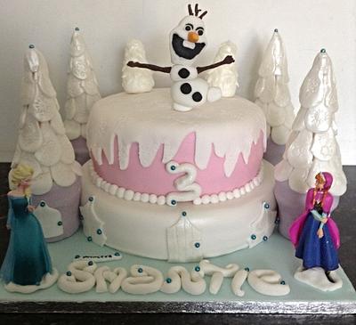 Disneys frozen cake  - Cake by Marie 