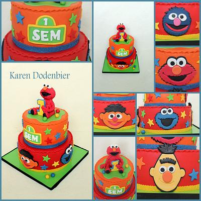 Sesame Street cake - Cake by Karen Dodenbier