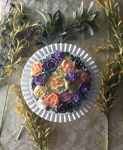 Purples and Oranges - Cake by Mucchio di Bella