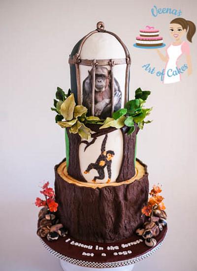 Chimpanzee - Bakers Unite to Fight.  - Cake by Veenas Art of Cakes 