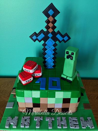 Minecraft cake - Cake by Mira - Mirabella Desserts