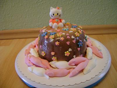 Hello Kitty - Cake by binesa