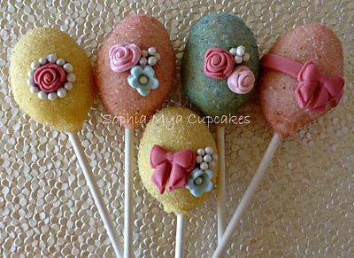 Shabby Chic Easter Cake pops - Cake by Sophia Mya Cupcakes (Nanvah Nina Michael)