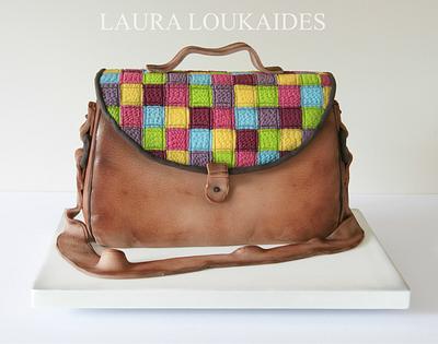 Patchwork Messenger Bag  - Cake by Laura Loukaides