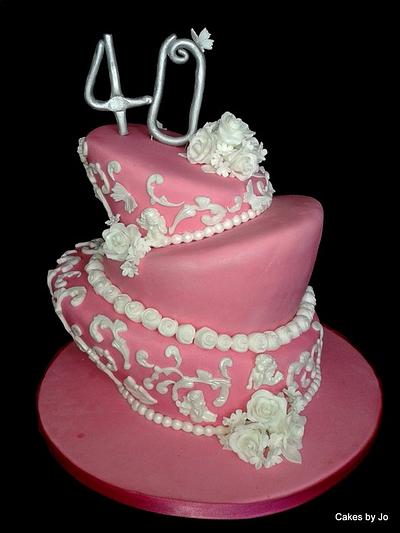 Cherubs and roses - Cake by Jo